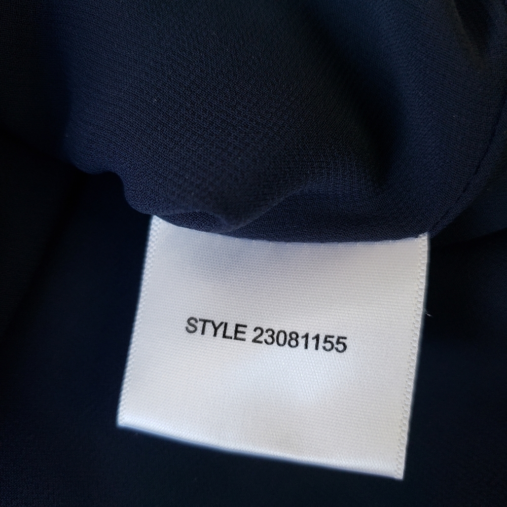 TORY BURCH Wool Bateau Neckline sequin Top navy 6 - Picture 7 of 8